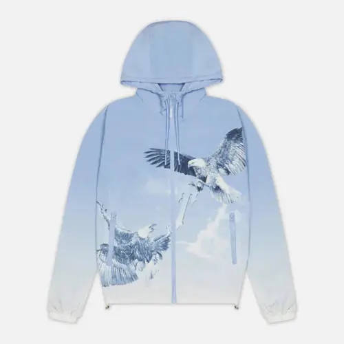Trapstar Flying Bird Zip Windbreaker - Blue