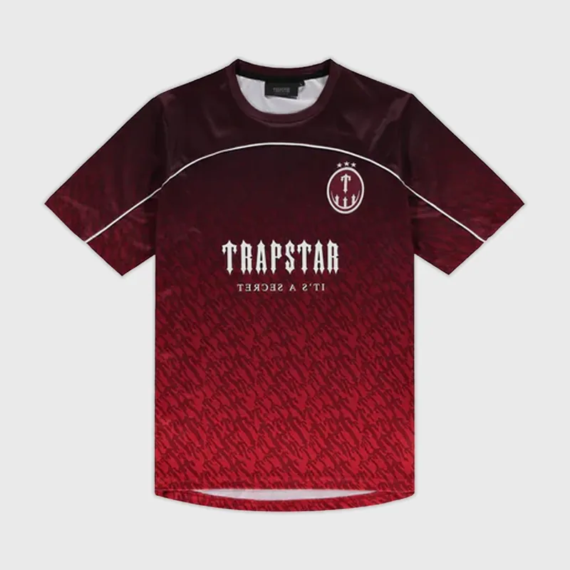 Trapstar T Football Jersey - Red Gradient