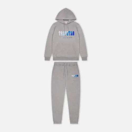 Trapstar Chenille Decoded Hooded Tracksuit - Grey Ice Flavours 2.0 Edition