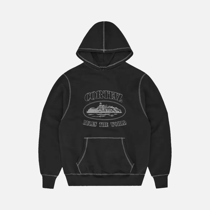 Corteiz RTW Superior Hoodie - Black / White