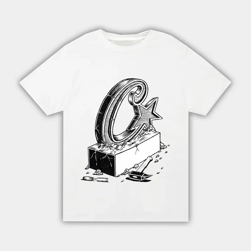Corteiz RTW Allstarz Chisel T-Shirt - White / Black