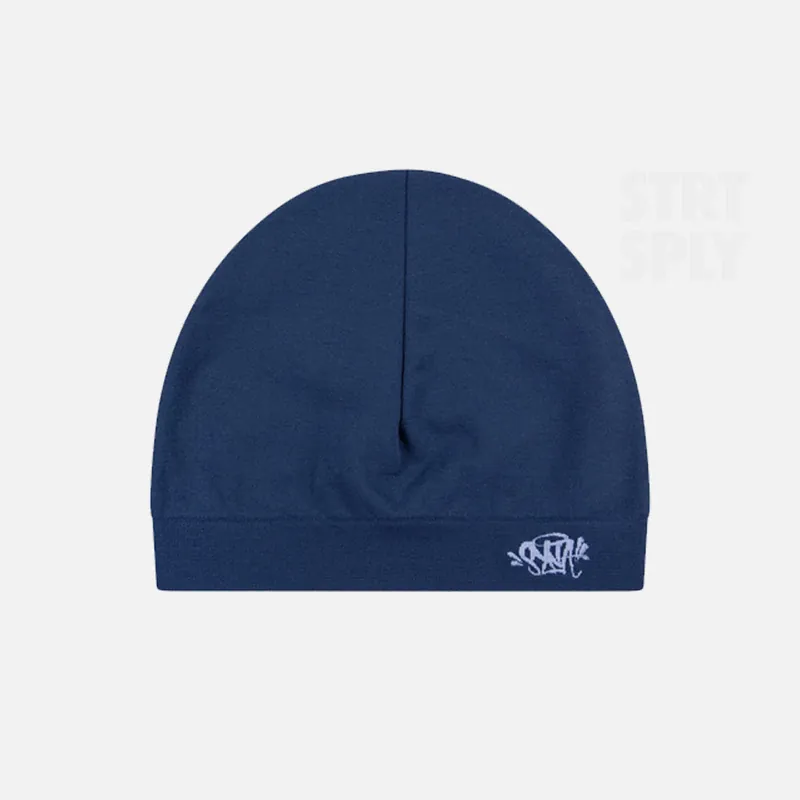 Syna World Logo Skull Hat - Navy / White