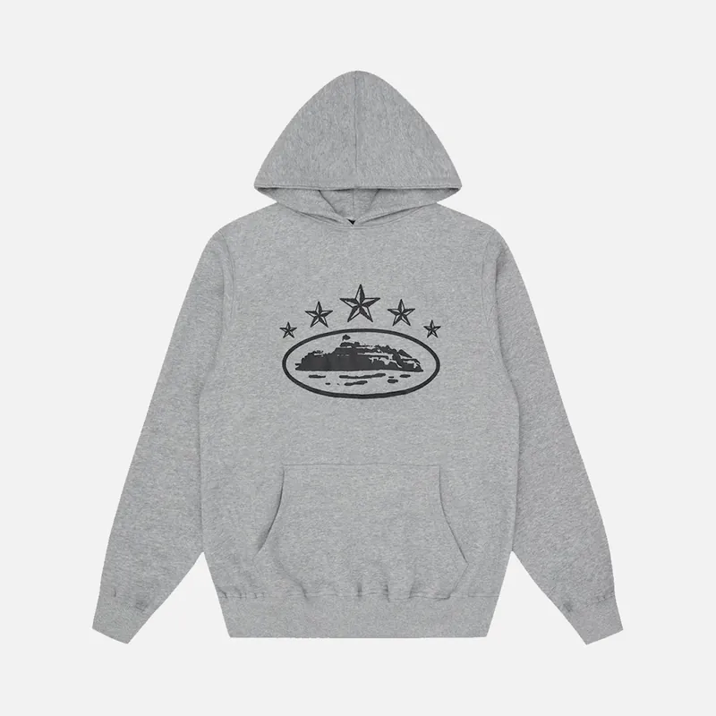 Corteiz RTW 5 Starz Hoodie - Grey