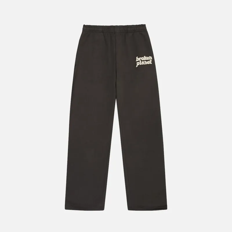 Broken Planet Market Straight Leg Bottoms - Soot Black