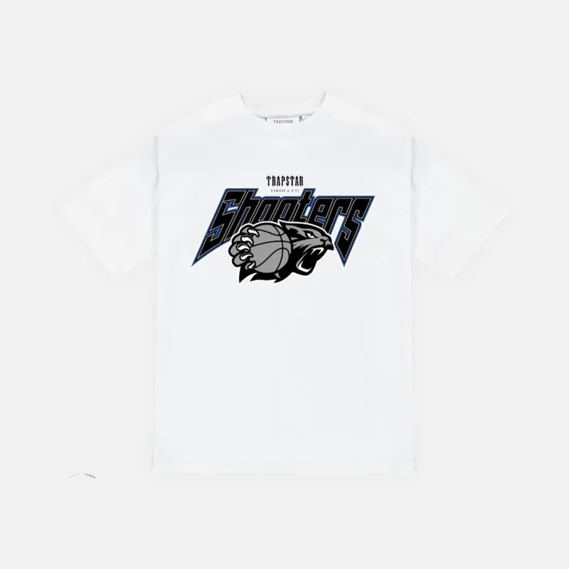 Trapstar Shooters Playoff T-Shirt - White / Blue