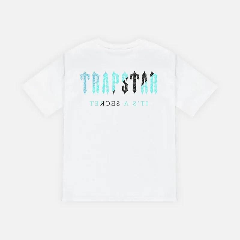 Trapstar Decoded Paisley T-Shirt - White / Teal