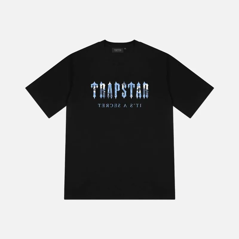 Trapstar Decoded T-Shirt - Black / Blue Camo