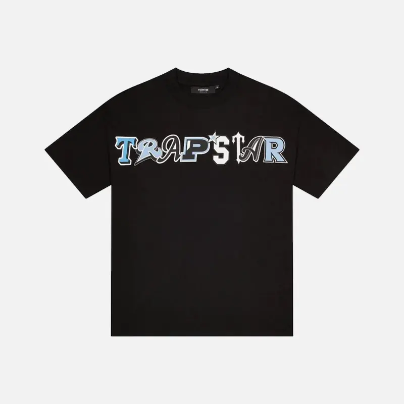 Trapstar Wildcard T-Shirt - Black / Ice Blue