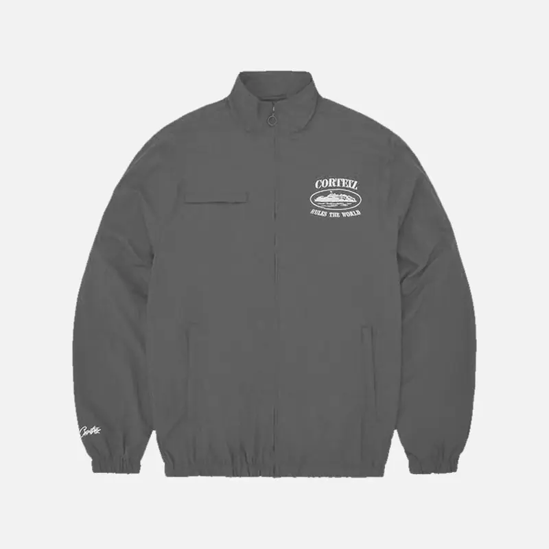 Corteiz RTW Shukushuku Jacket - Titanium Grey / White