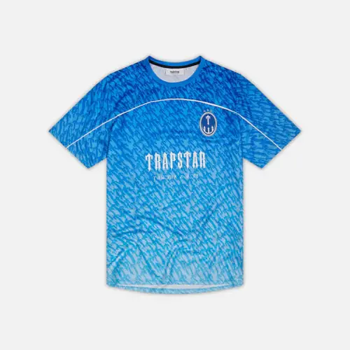 Preloved Trapstar T Football Jersey - Blue Gradient
