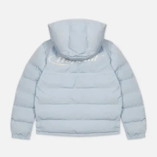 Preloved Trapstar Hyperdrive Detachable Hooded Puffer Jacket - Ice Blue