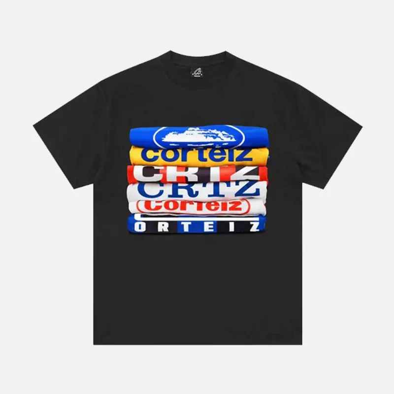Corteiz RTW Stack T-Shirt - Black