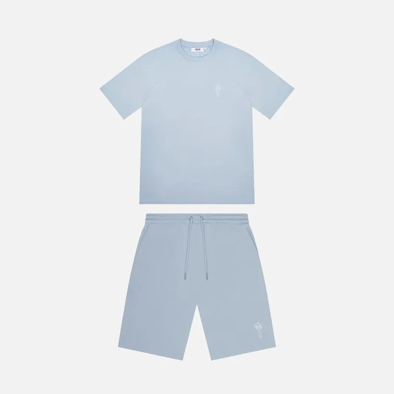 Trapstar Foundation T-Shirt & Short Set - Light Blue