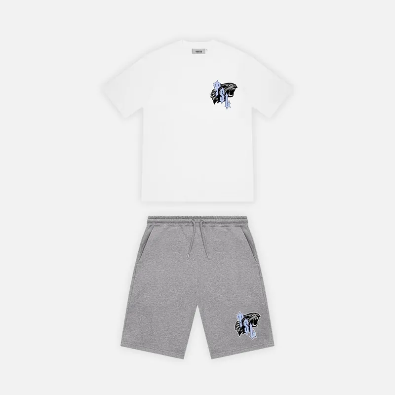 Trapstar TSL Shooters Short Set - White / Grey / Blue