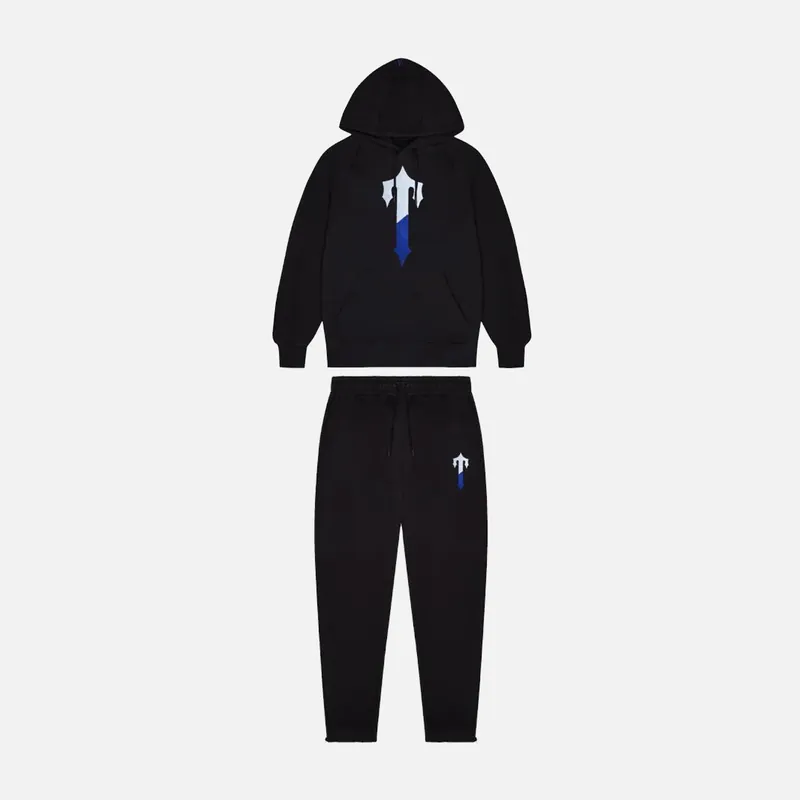 Trapstar Irongate T Chenille Tracksuit - Black Ice Edition