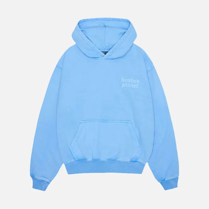Broken Planet Basics Hoodie - Washed Light Blue