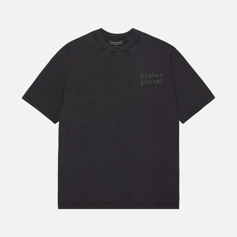Broken Planet Basics T-Shirt - Washed Midnight Black