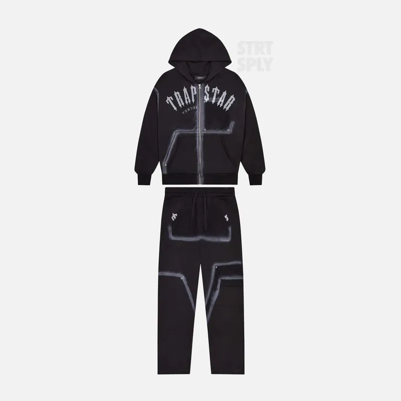 Trapstar Irongate Rivet 2.0 Tracksuit - Black / White