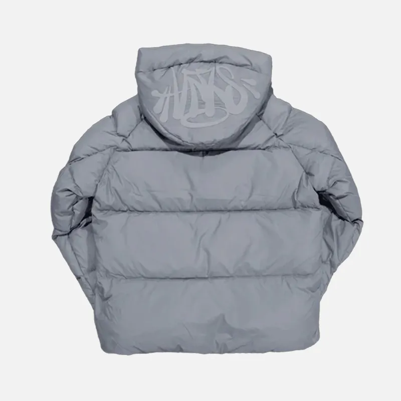 Syna World Logo Puffer Jacket - Grey