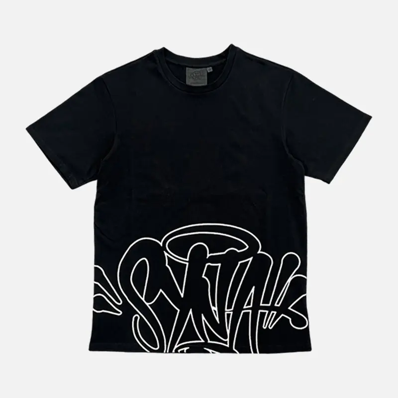 Syna World Outline T-Shirt - Black