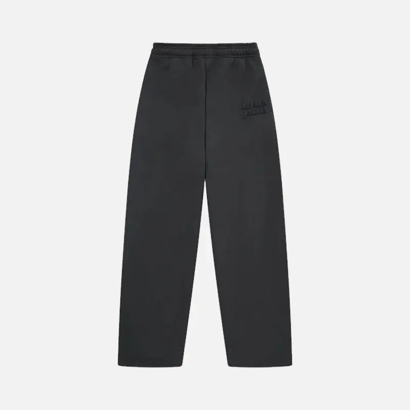 Broken Planet Stargazing Straight Leg Bottoms - Soot Black