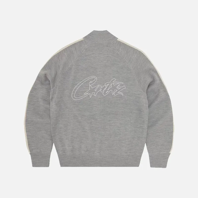 Corteiz RTW VVS Knit Zip Up Fleece - Grey