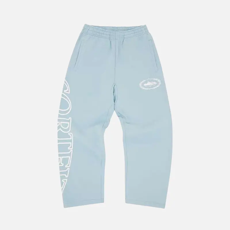 Corteiz RTW Superior Royale Open Hem Pant - Baby Blue