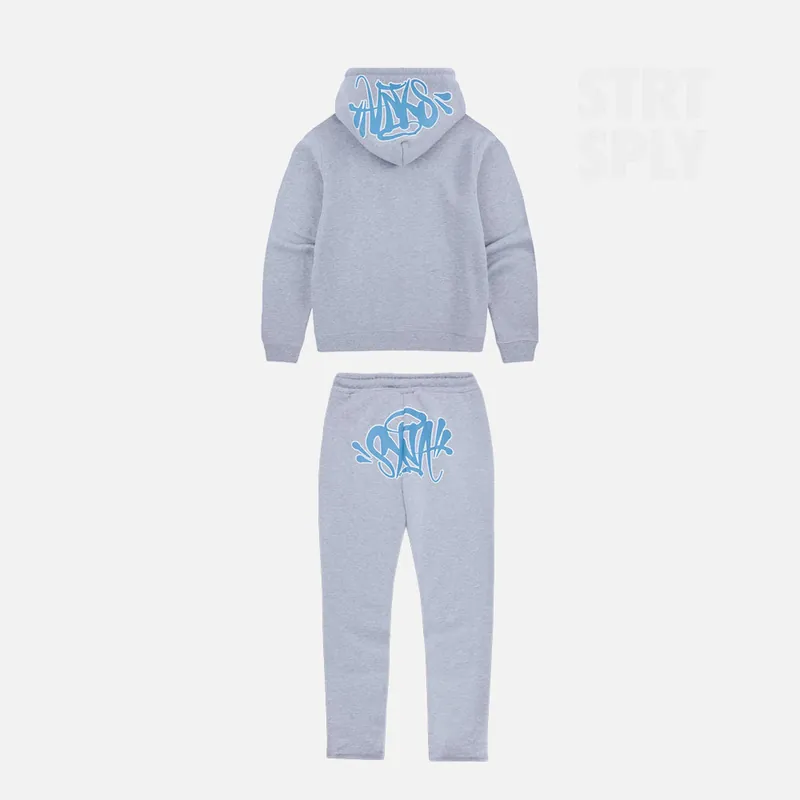 Syna World Logo Tracksuit - Grey / Blue