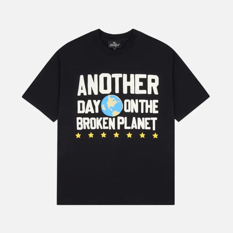 Broken Planet Another Day T-Shirt - Midnight Black