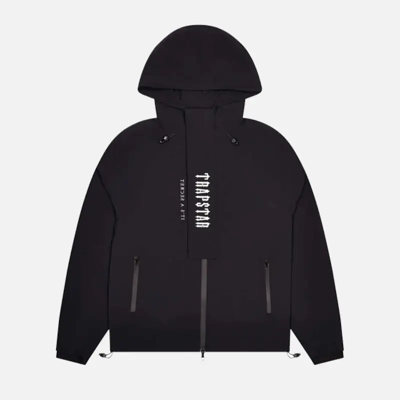 Trapstar Decoded Tech Windbreaker - Black