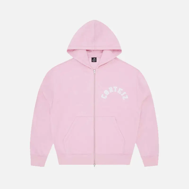 Corteiz RTW Colly Arch Zip Hoodie - Pink
