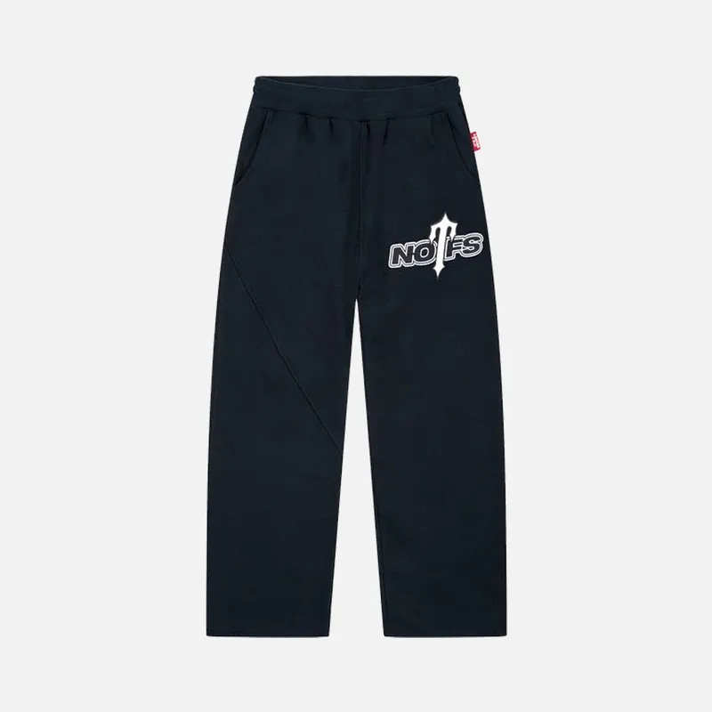 Trapstar x NOFS Bottoms - Black / Ice Blue