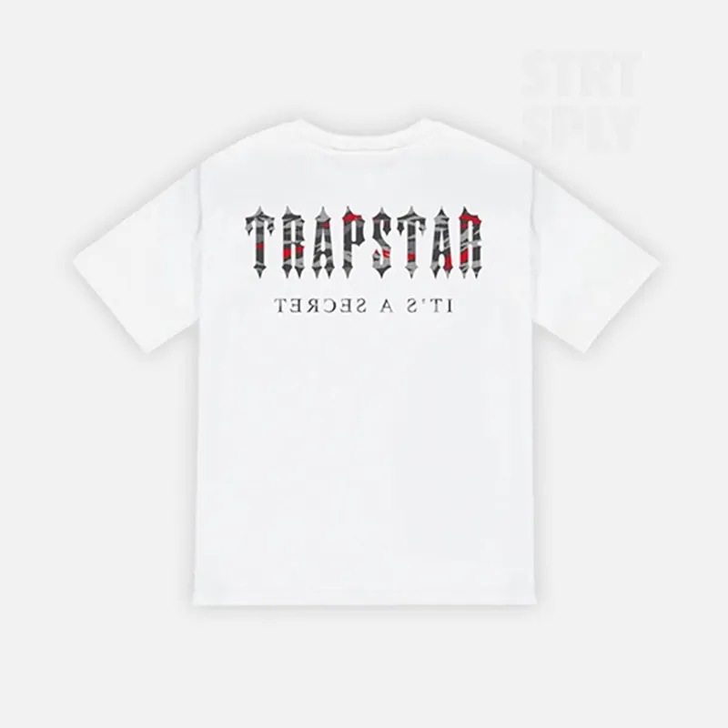 Trapstar Decoded All Terrain T-Shirt - White / Red