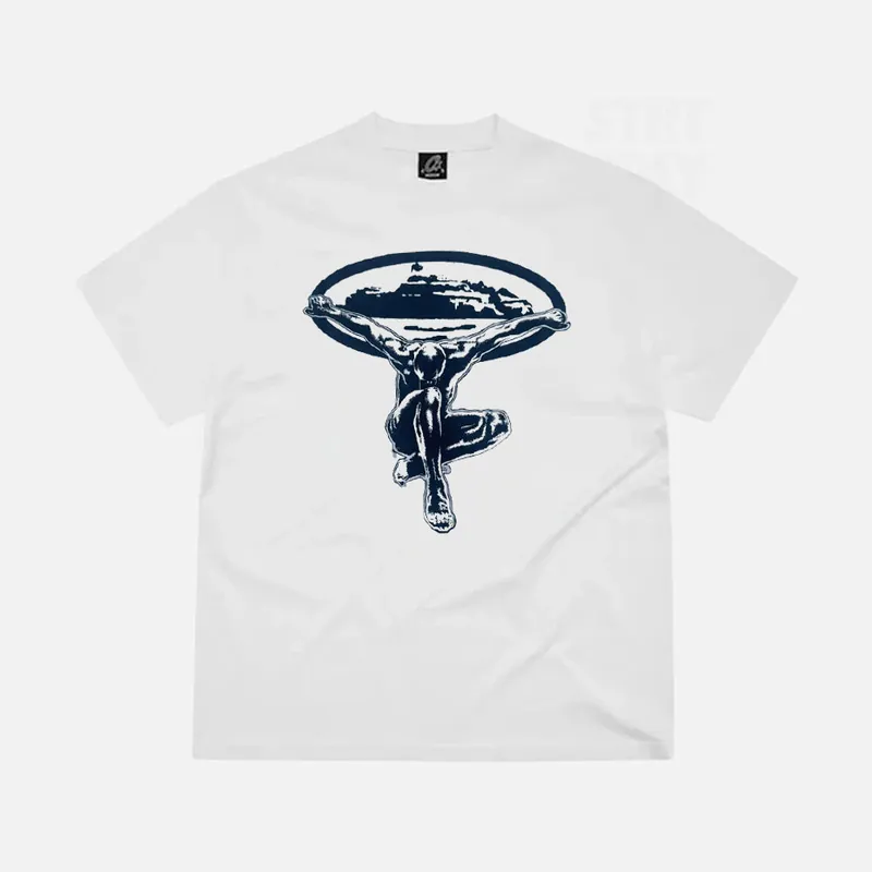 Corteiz RTW Alcatraz Statue T-Shirt - White