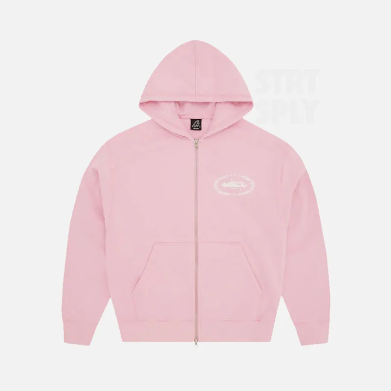 Corteiz RTW Superior Royale Zip Hoodie - Pink