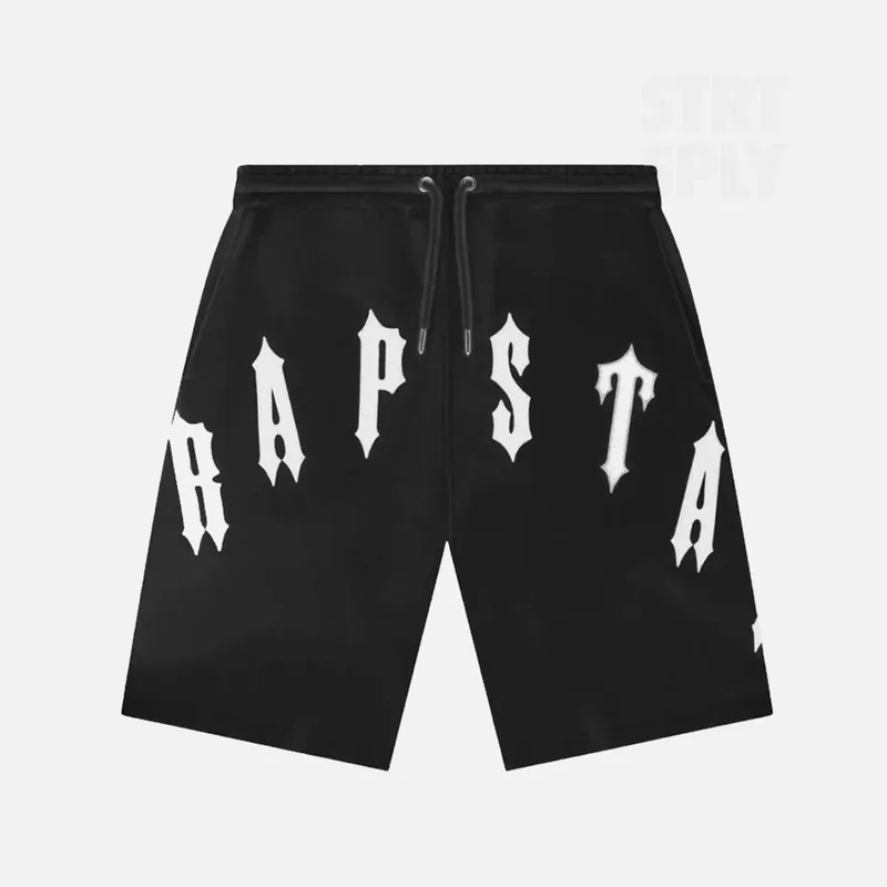 Trapstar Arch Chenille Decoded 2.0 Shorts - Black / White