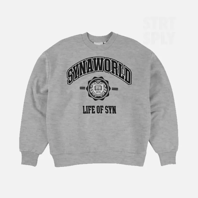 Syna World College Crew Sweater - Grey