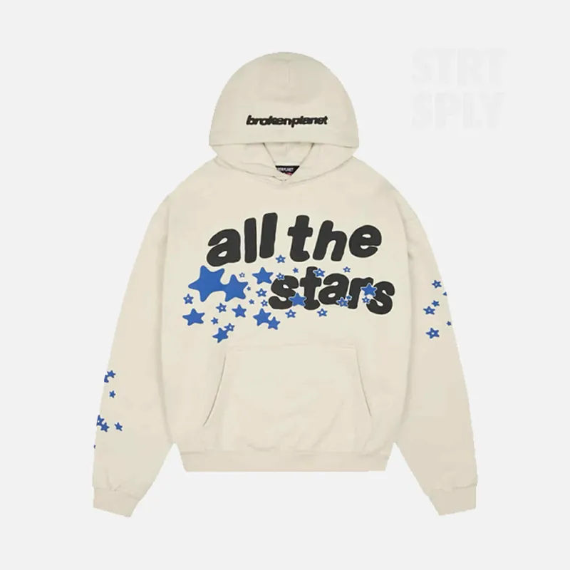Broken Planet All The Stars Hoodie - Ivory White
