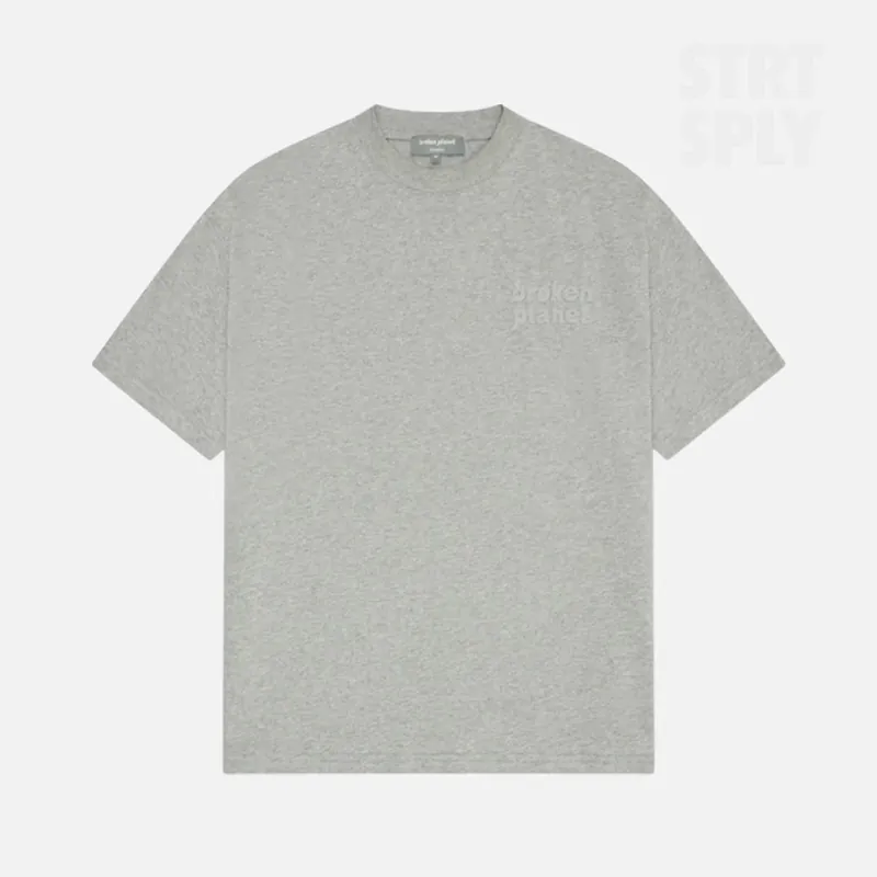 Broken Planet Basics T Shirt - Heather Grey