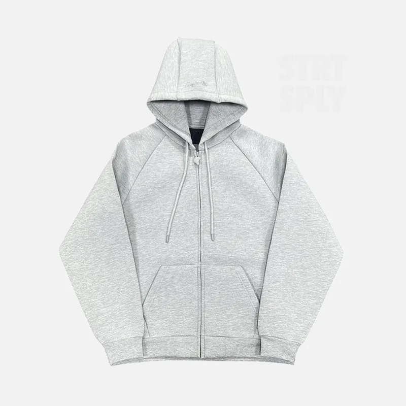 Preloved Syna World Neoprene Embossed Hoodie - Grey