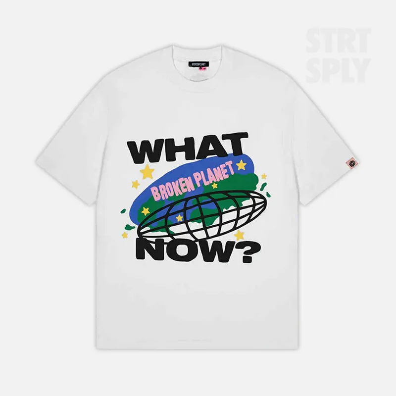 Broken Planet What Now T-Shirt - Snow White