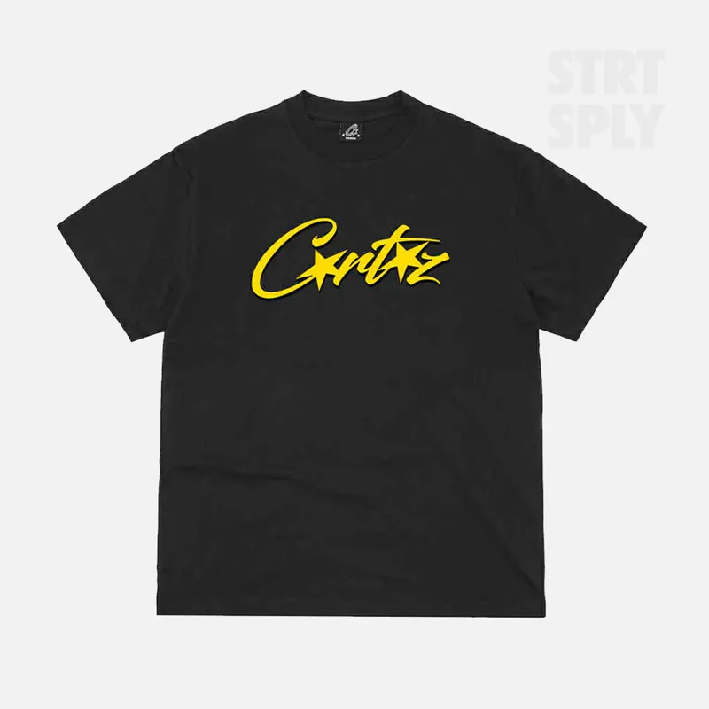 Corteiz RTW Allstarz OG T-Shirt - Black / Yellow