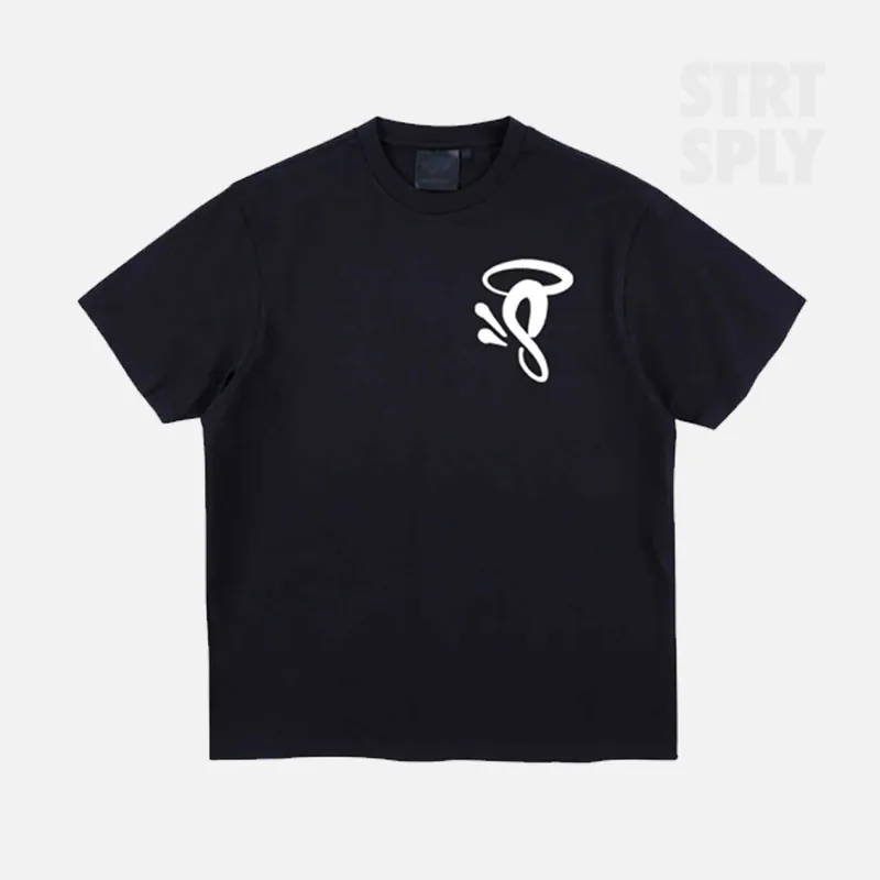 Syna World Halo S Logo T-Shirt - Black / White