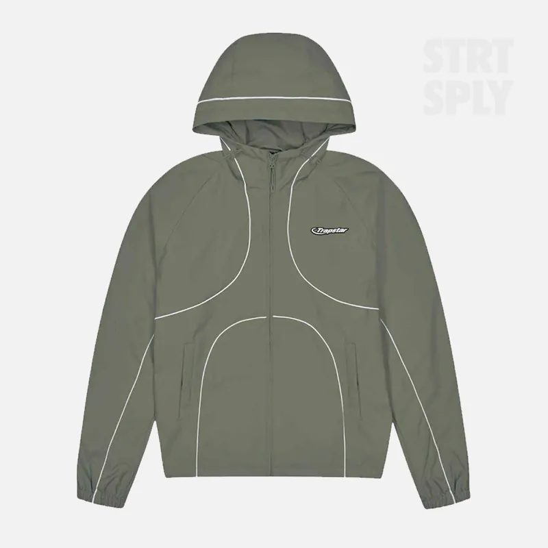Trapstar Hyperdrive Piped Windbreaker - Stone