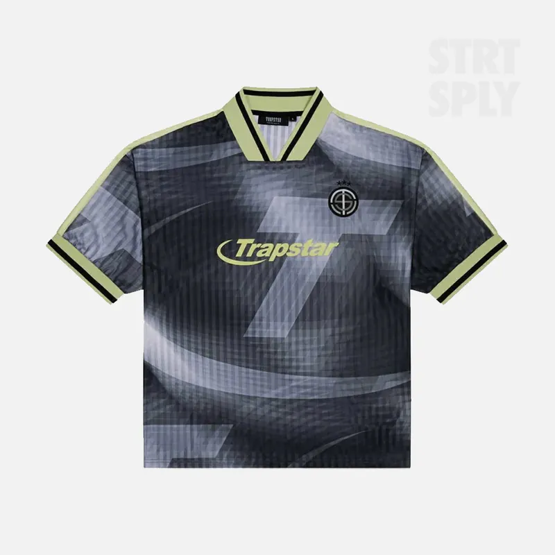 Trapstar Hyperdrive SS Football Jersey - Black / Neon