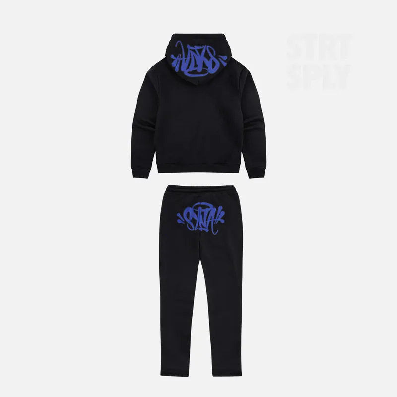 Syna World Logo Tracksuit - Black / Blue