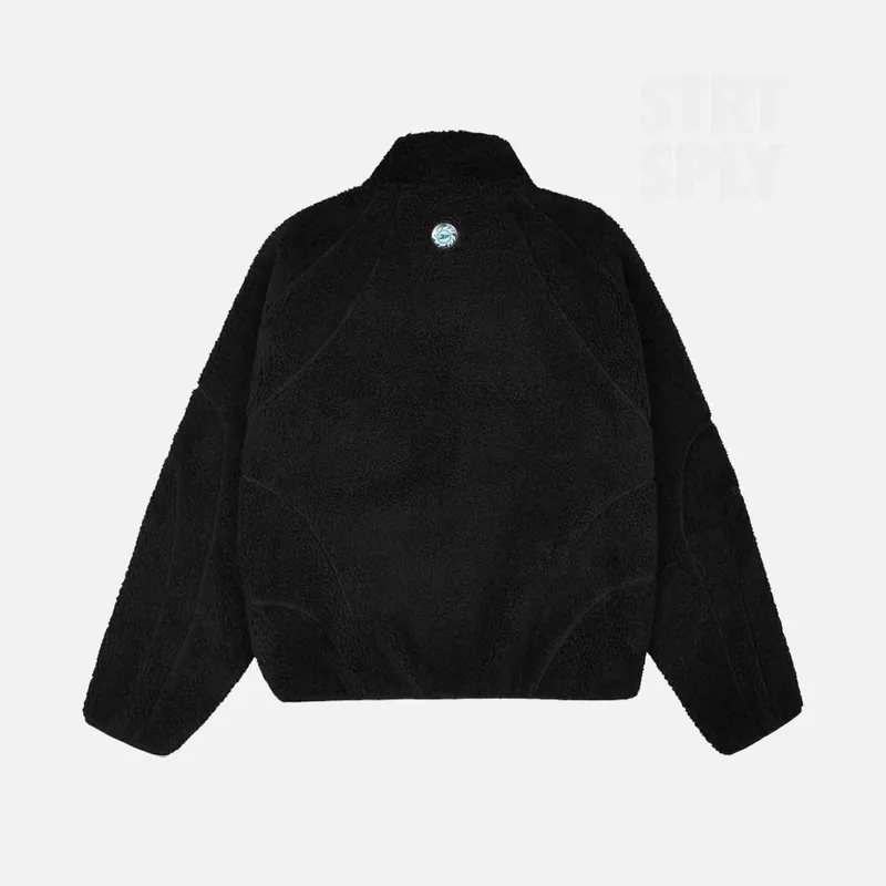 Broken Planet Market Polar Fleece -Midnight Black