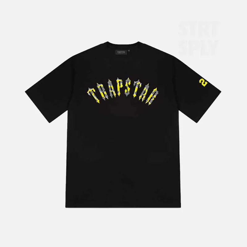 Trapstar x Central Cee Irongate Arch T-Shirt - Black / Yellow