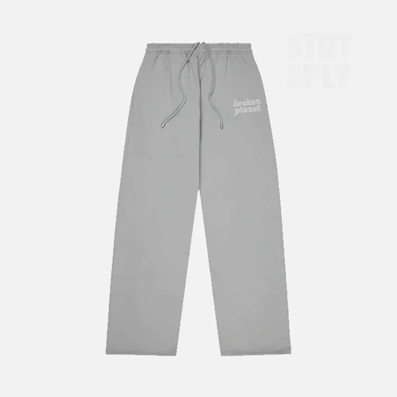Broken Planet Straight Leg Bottoms - Stone Grey