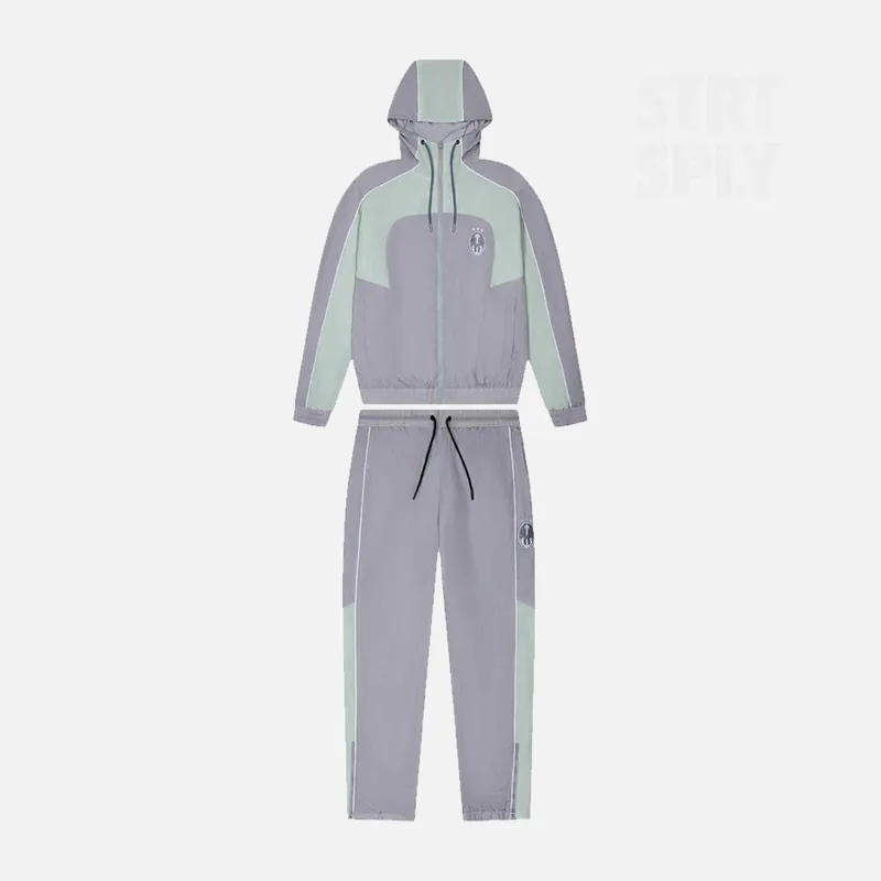 Trapstar Irongate Panelled Shell Tracksuit - Grey